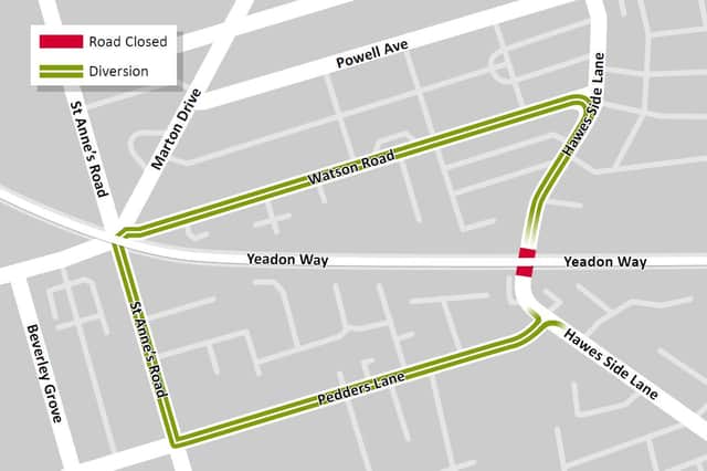Upcoming Road closure – Hawes Side Lane