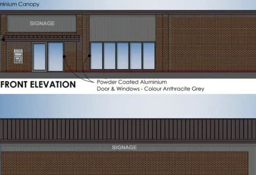 Plans for the proposed convenience store