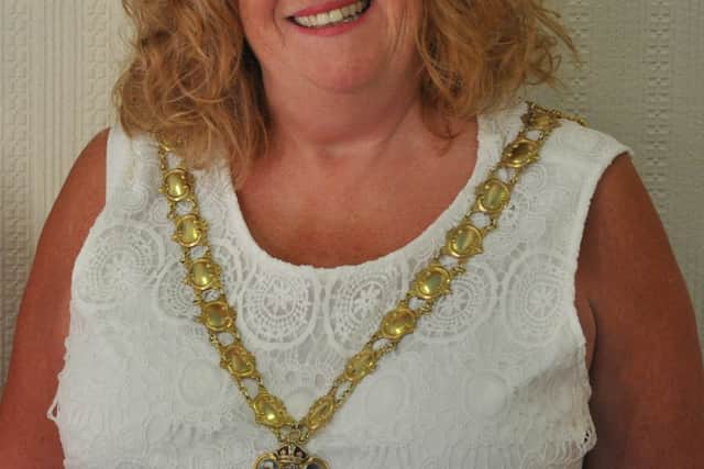 St Annes town mayor Coun Cheryl Little