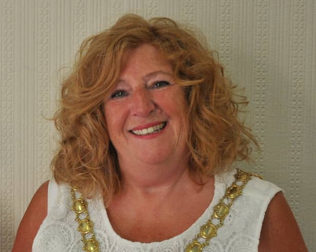 St Annes town mayor Coun Cheryl Little
