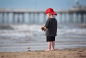 A youngster takes his Gruffallo to the beach  in Blackpool ahead of what promises to be a warm and sunny Bank Holiday weekend. Photo: Lucinda Herbert