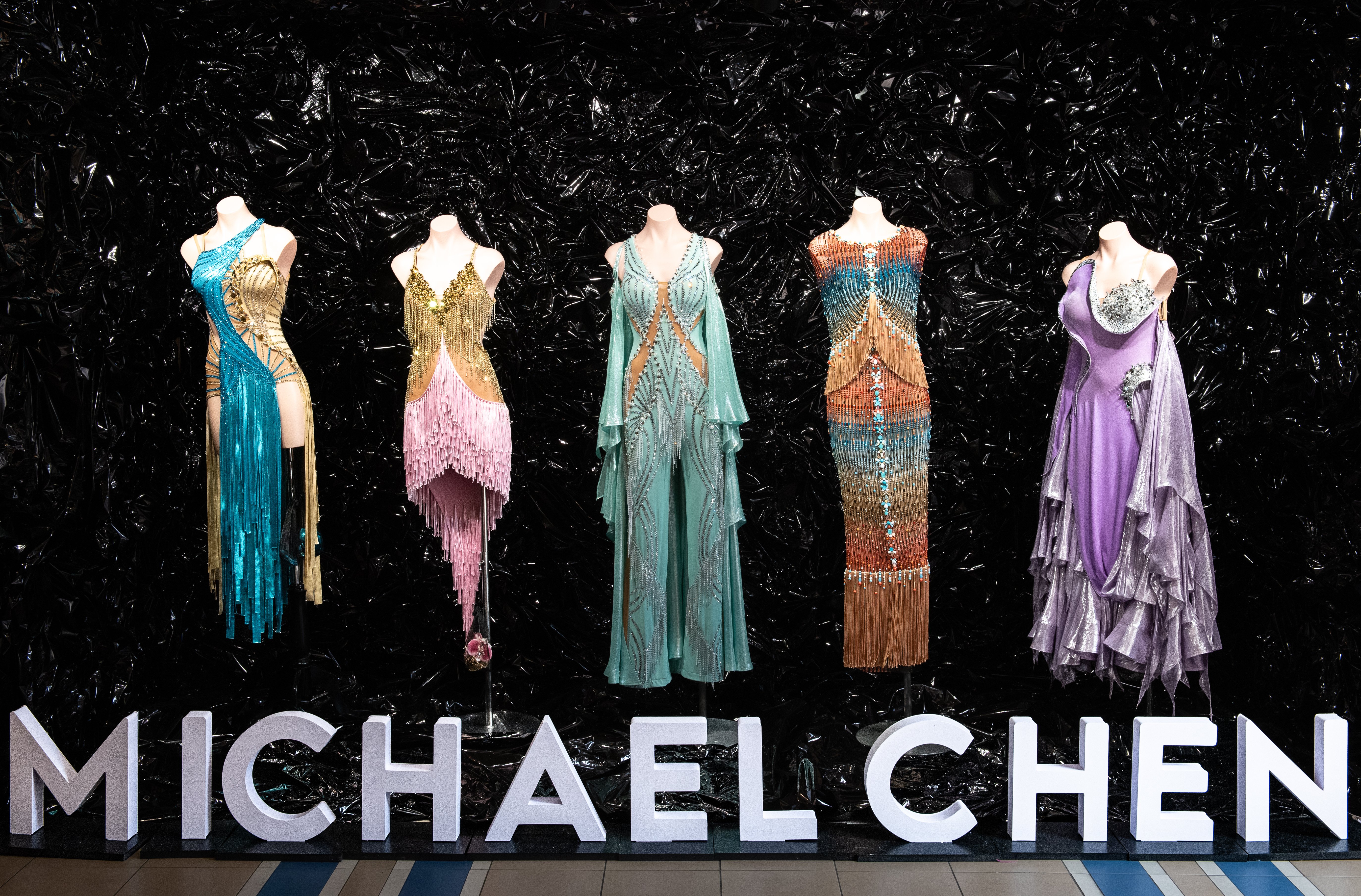 I tried on a £4k Michael Chen ballgown at Blackpool Dance Festival’s shopping village