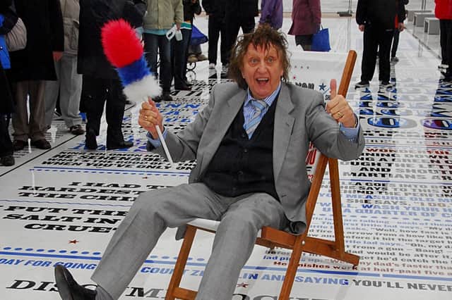 Ken Dodd opening The Comedy Carpet