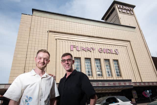 General manager for Funny Girls Jack Bland (pictured left) with director of customer experience and performance Alex Lonorgan