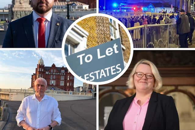 Leading political figures have been drawn into a row over asylum seekers in Blackpool