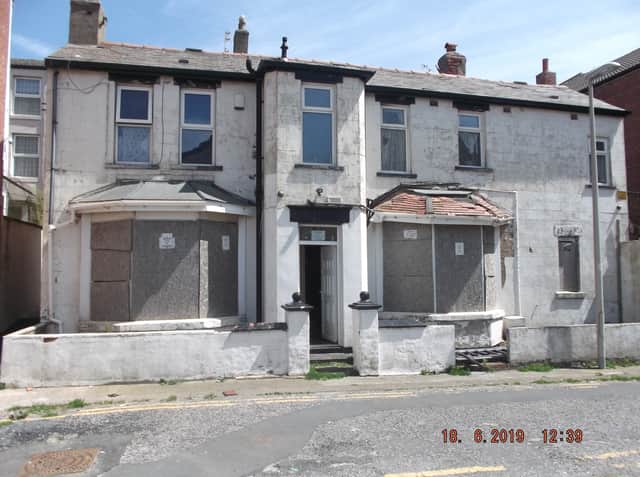 Before: The ground floor of the property in Filey Place, Blackpool had been left empty and derelict for around 10 years
