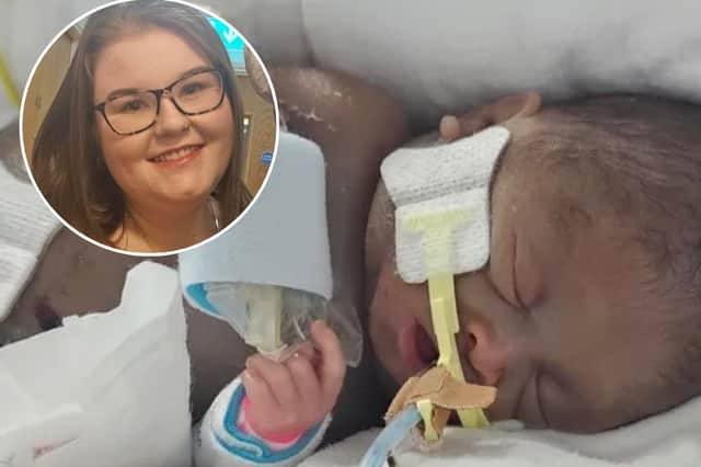 28-year-old Chloe Hamilton from Blackpool was overjoyed when she discovered she was pregnant on Christmas Day. A scan revealed she was expecting twins - a girl and a boy - but at the end of April disaster struck. The twins were born at 23 weeks but sadly only one survived