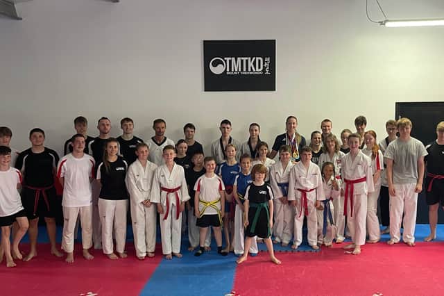 Taekwondo Olympian Lauren Williams trained with students at Mount Taekwondo Academy in Fleetwood