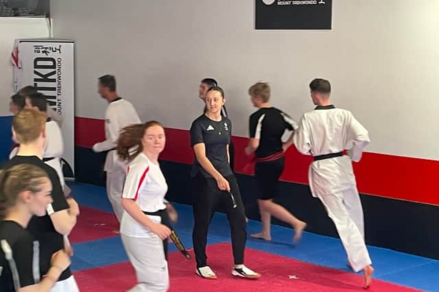 Taekwondo Olympian Lauren Williams ran a high-energy training sessionat Mount Taekwondo Academy in Fleetwood