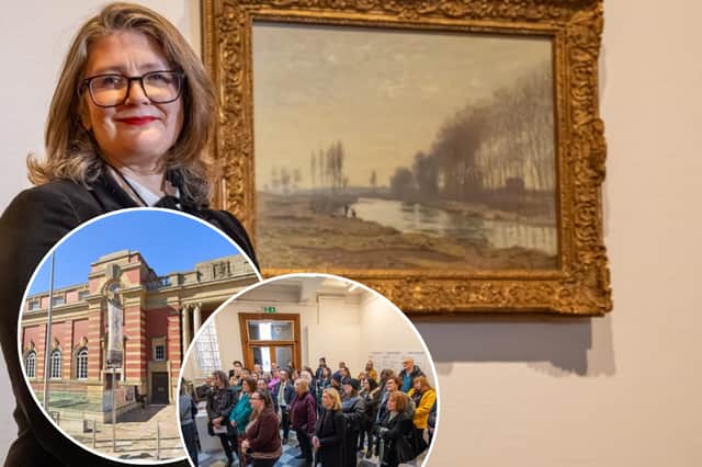 Visitor numbers have doubled at Blackpool's Grundy Art since the arrival of Claude Monet’s ‘The Petit Bras of the Seine at Argenteuil’. Pictured is Paulette Brien, Curator, The Grundy