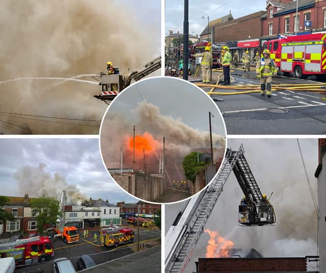 21 dramatic pics as huge fire sweeps through former M&S and Ex-Catalogue Outlet shop in Lord Street, Fleetwood