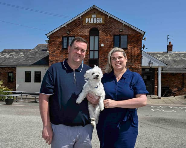 New bosses at The Plough in Staining Brad and Jo Peacock have announced they will be reopening next week following a £450k refurb 