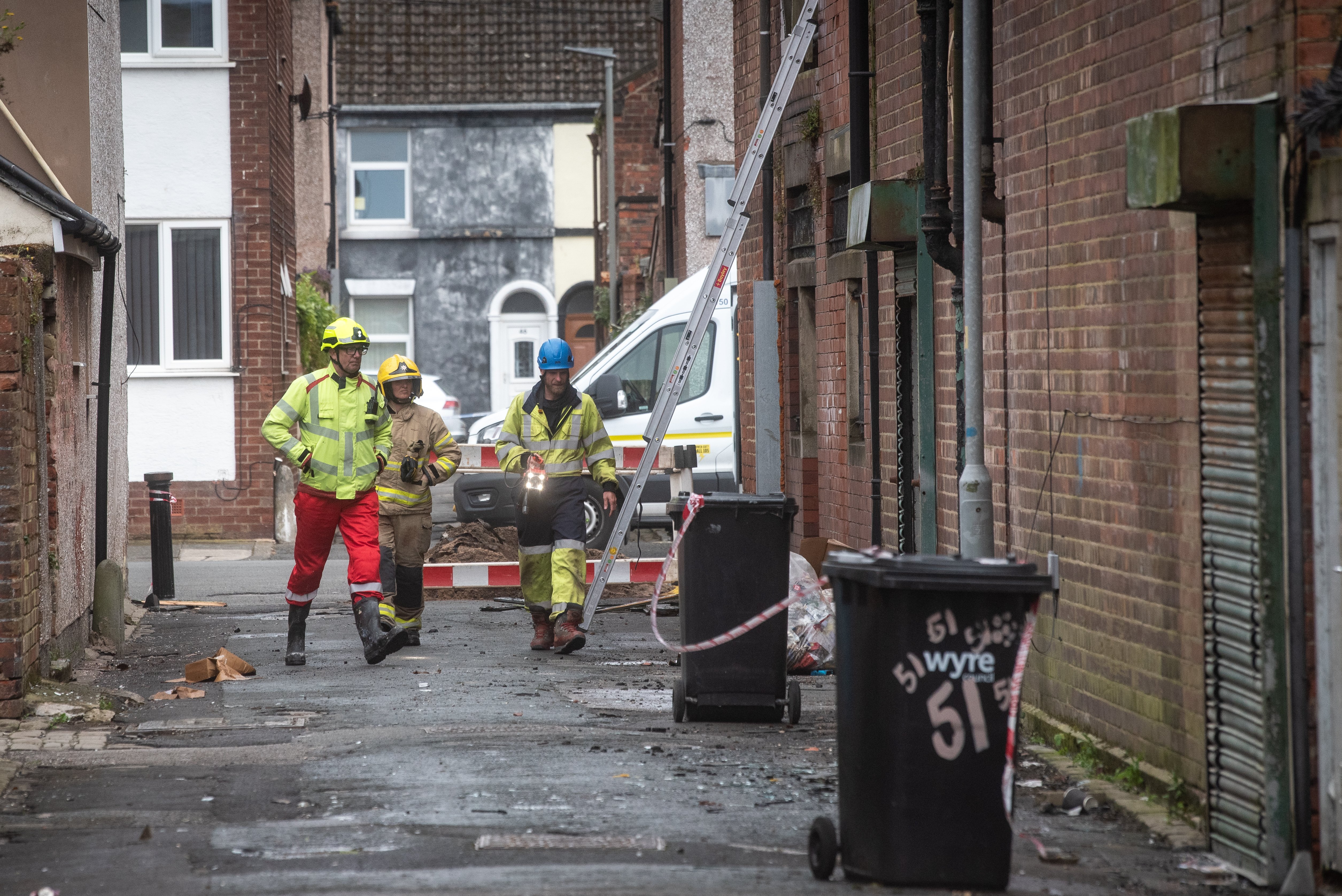 Lancashire Fire and Rescue and Wyre Council issue update on major incident in Lord Street, Fleetwood