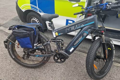 A Fleetwood rider has had an illegal e-bike seized