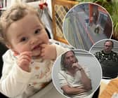John McGowan-Fazackerley (middle inset), the man accused of causing or allowing the death of 13-month-old Preston Davey (main) told the jury at Preston Crown Court he has split with co-accused and ex-South Shore Academy teacher Jamie Varley  (bottom) and his trust in him to care for their son-to-be adopted son was ‘misplaced’. 