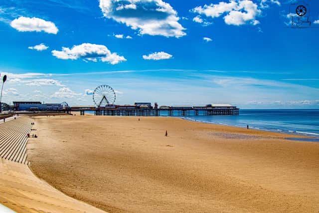 This wonderful shot of Central beach on a beautiful sunny day was captured by Blackpool Gazette Camera Club member L Barsby Photography