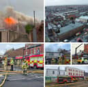Firefighters battled for hours to contain the fire