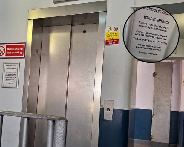 Major repairs are needed to West Street car park lift