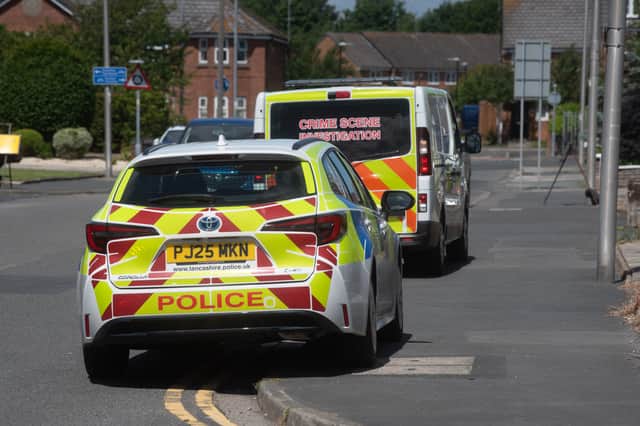 Police and CSI at Anchorsholme