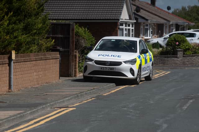 Police and CSI at Anchorsholme
