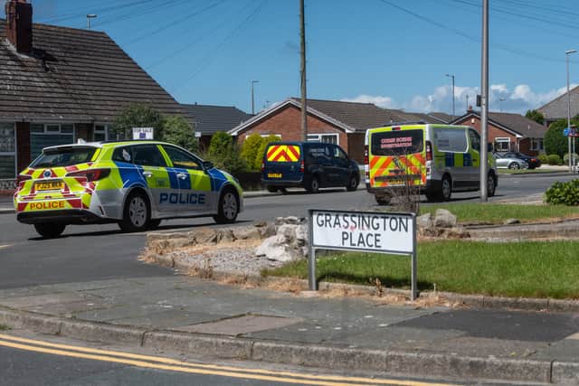 Police and CSI at Anchorsholme