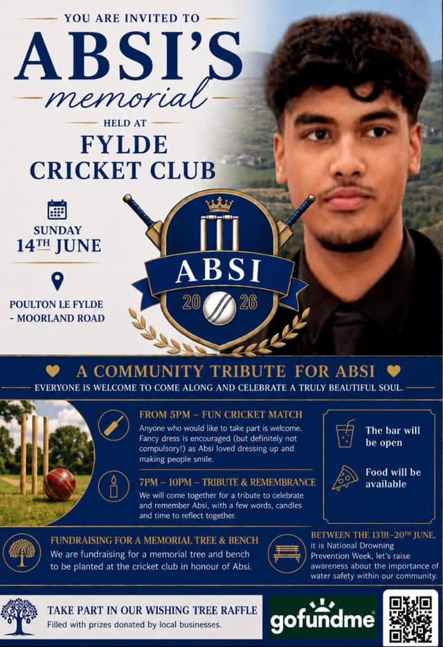 Fylde Cricket Club to host memorial for Poulton teen, 17, who drowned ...