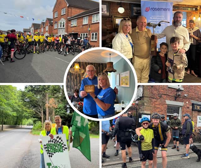 A peloton of 108 cyclists was waved off by Steve Norris, landlord of Lytham’s The Taps, on Sunday to tackle the Henry Street’s pub’s 28th annual charity bike ride.