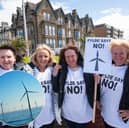 Fylde Says No protesters outside Fylde Town Hall
