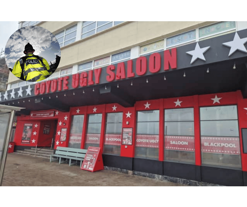 Blackpool Police update after man was abusive to door staff at Coyote Ugly