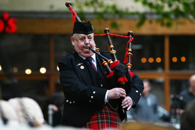 A piper will play at the vigil.