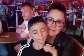 Lisa Osman with her youngest son Mason.