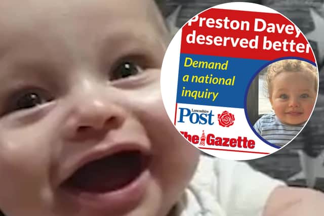 A petition for the government to launch a national inquiry into the safeguarding failures which led to 13-month-old Preston Davey’s abuse and murder has received over 6,000 signatures in less than 24 hours.