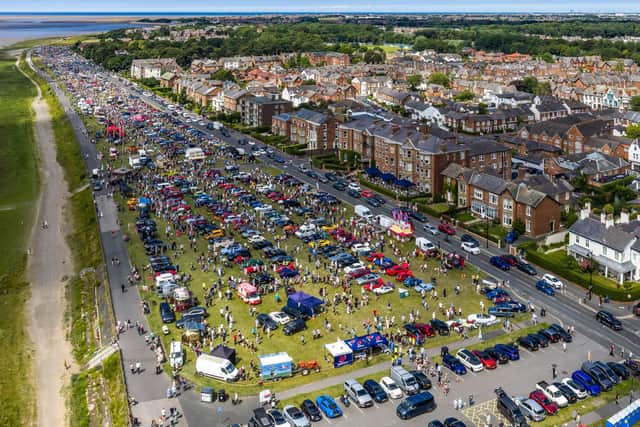 Lytham Car Show from the air