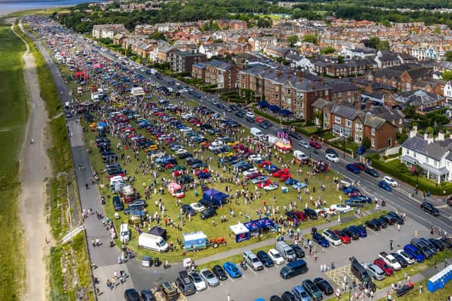 Lytham Car Show from the air