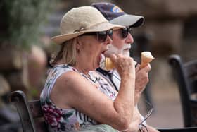 People enjoy the heatwave on St Annes beach. Photo: Lucinda Herbert