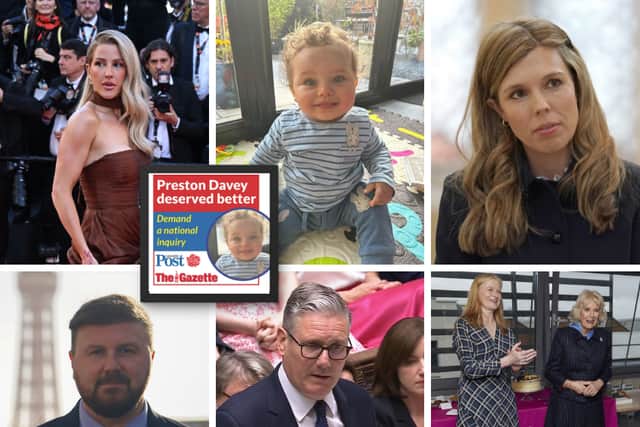 Ellie Goulding, Carrie Johnson and Hetti Barkworth-Nanton have lent their support to ‘Preston Davey deserved better, call for a national inquiry’ campaign set up by The Gazette, sister title the Lancashire Post and backed by Blackpool MP Chris Webb.