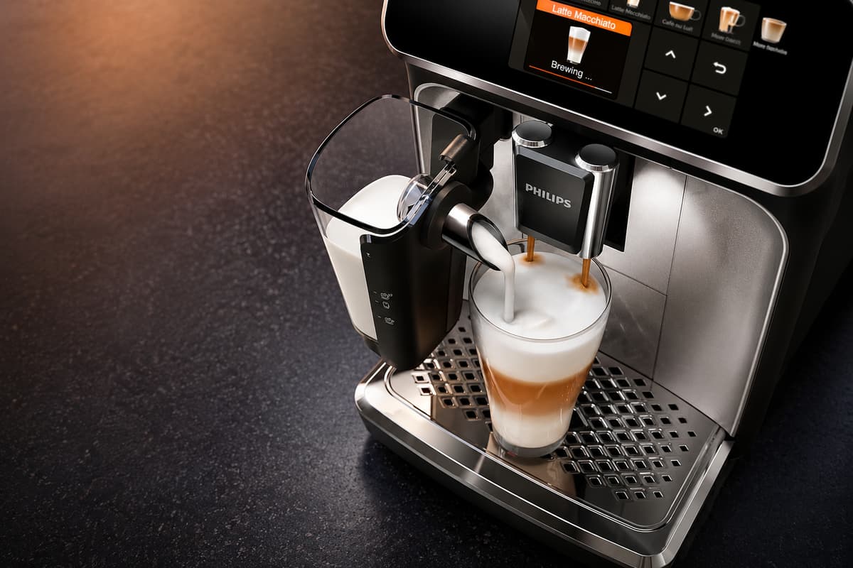 Sparen Sie 39 % auf diese Philips Kaffeemaschine, die auf Knopfdruck ...