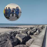 HM Coastguard rescued up to 20 teenagers off Fleetwood last night
