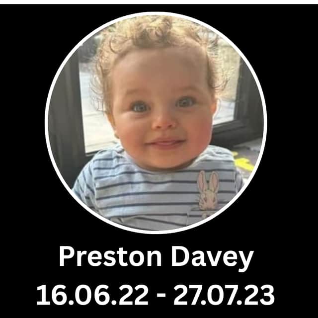 Preston Davey died at the hands of the man who was adopting him at just 13-months-old