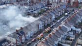 Emergency services at a residential property near Gynn Square in Blackpool (Credit: Ray Catlow)
