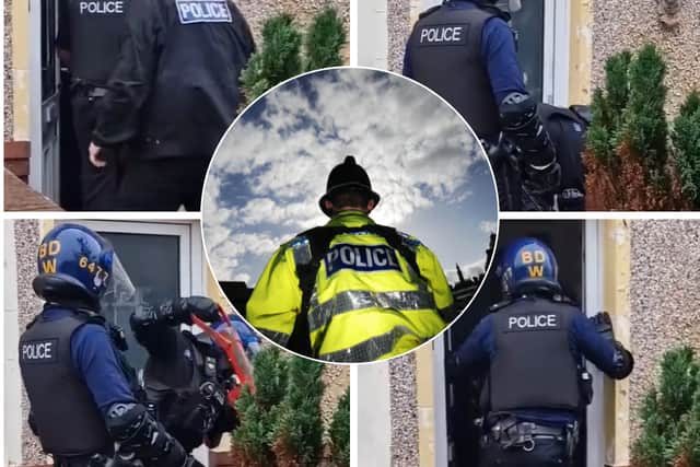 Police execute drugs warrant at home on Darbishire Road in Fleetwood as part of major crime crackdown