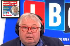TV presenter and radio host Nick Ferrari has called for a picture of murdered Blackpool baby Preston Davey to be prominently displayed in every social services department in the country to ensure his death is never forgotten.