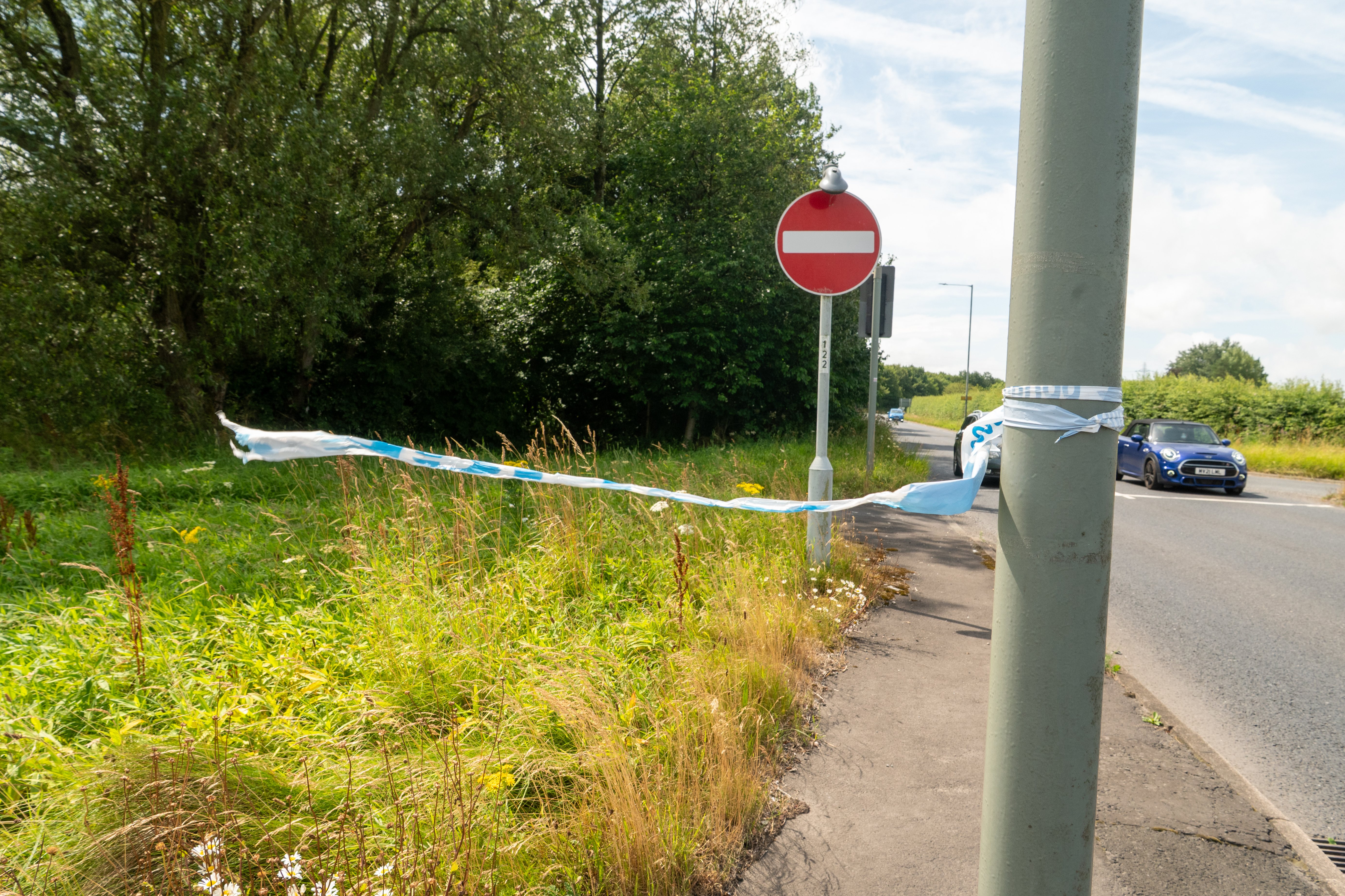 Tributes left at fatal crash site in Preston New Road in Clifton after missing pair found after 10 day search
