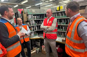 Fylde MP Andrew Snowden met with Royal Mail managers at the Delivery Office in Kirkham to meet local Royal Mail managers and press for improvements after concerns have been raised about missed or delayed deliveries