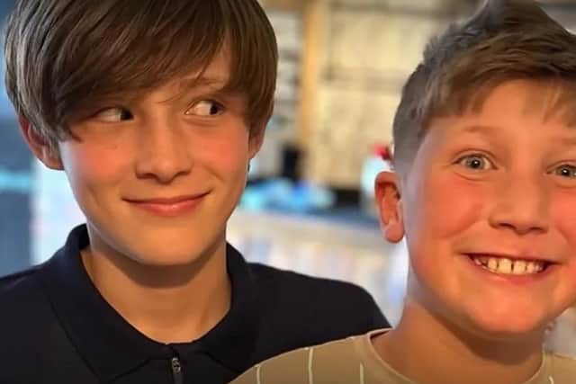 Nigel and Martin Marlow as teenagers