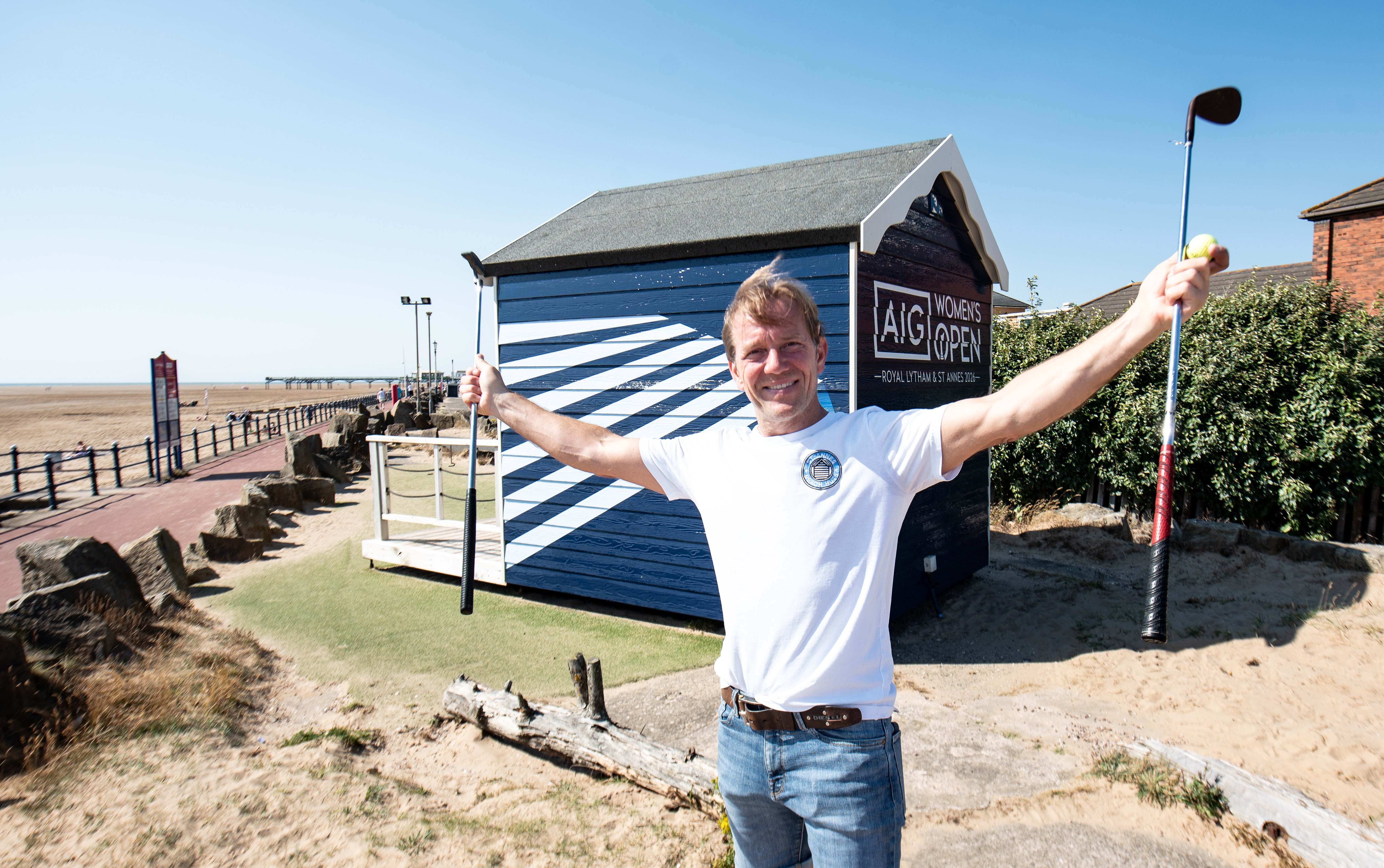 I'm so proud that the AIG Women's Open chose our little seaside business in St Annes to brand a hut