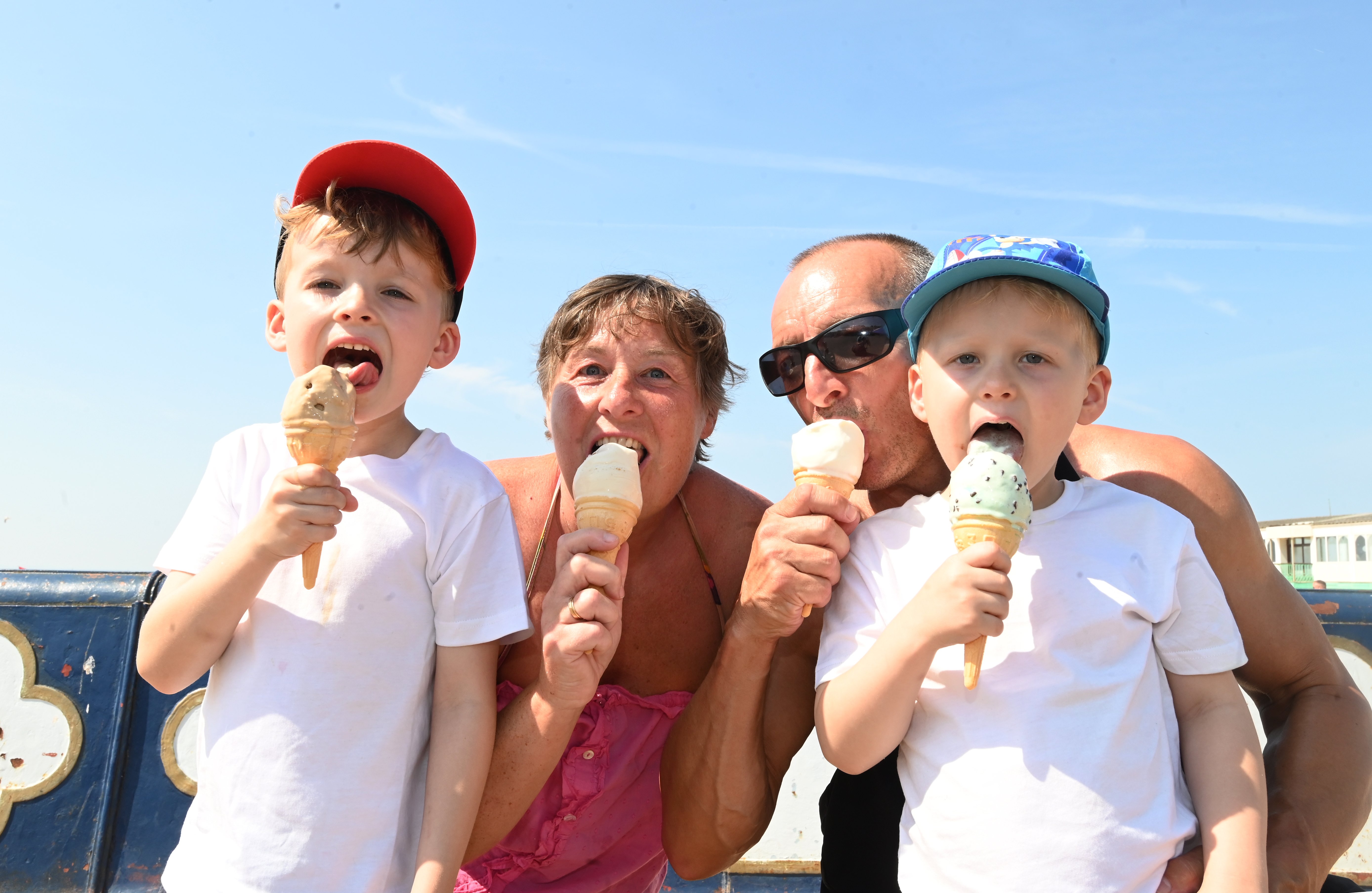Hot hot hot: A sunny Saturday for the memory banks basking on the beach in St Annes