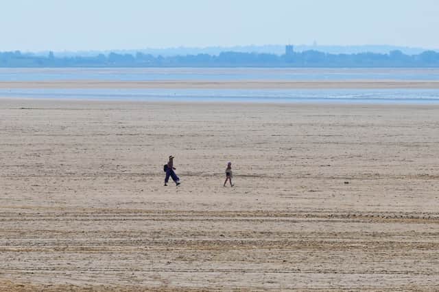 Sunny scenes in St Anne's as people enjoy the heatwave on the beach.