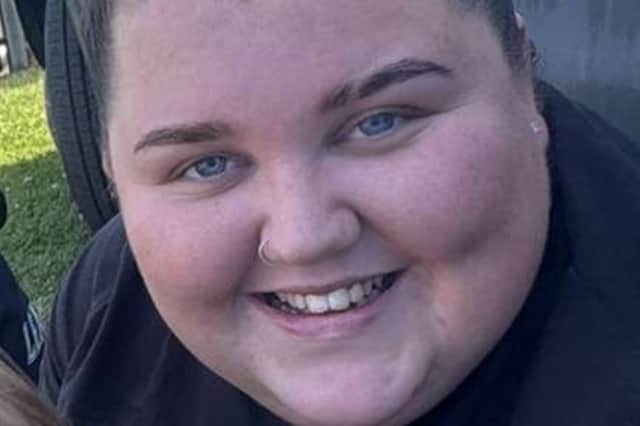 Holly Barron, before she lost weight.