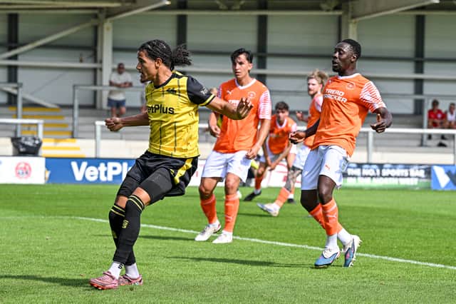 AFC Fylde met Blackpool in a pre-season friendly last weekend